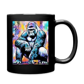 gorilla - Full Colour Mug - black - Right