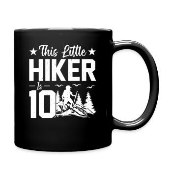 Hiking Kids 10th Birthday Outdoor Hiking Kids - Tasse einfarbig - Schwarz - Rechts
