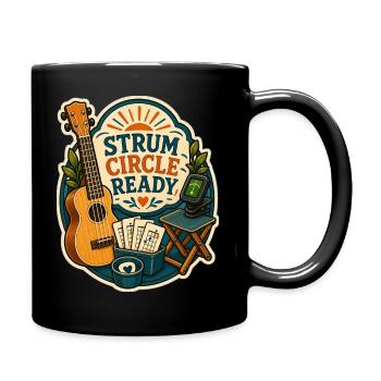 CERCLE DE GRATTAGE PRÊT - Mug uni - noir - Droite