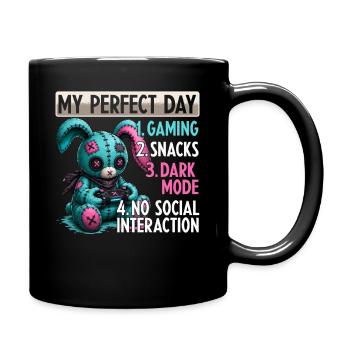 Pastel Goth Soft Goth Gaming Gamer - Full Colour Mug - black - Right