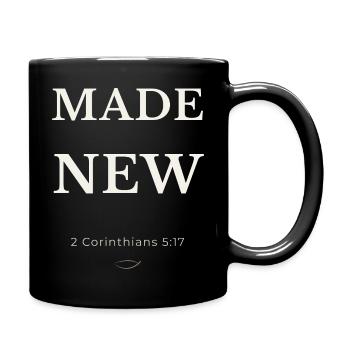 Made New Christian Design – Nouvelle vie à Chris - Mug uni - noir - Droite