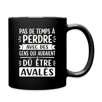 Homme Femme Cadeau humour personnalisé - Mug uni - noir - Droite