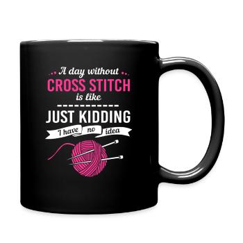 Croix - Mug uni - noir - Droite