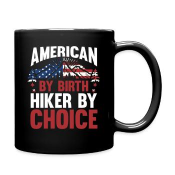 Hiking Mountain Trail Backpacking Outdoors Wildern - Tasse einfarbig - Schwarz - Rechts