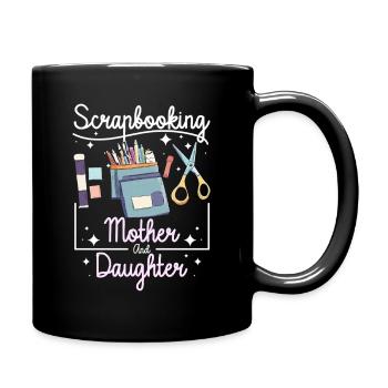 Scrapbooking Mère Fille - Mug uni - noir - Droite