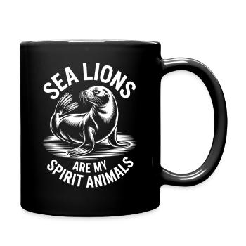 Paroles du Lion de Mer Cadeau drôle du Lion de mer - Mug uni - noir - Droite