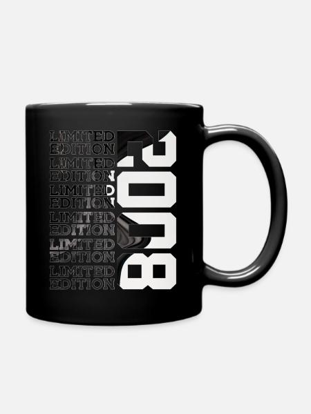 18 JAHRE ALT LIMITED EDITION 2008 18. GEBURTSTAG - Tasse einfarbig - Schwarz