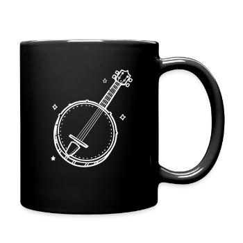 Banjo de dessins animés - Mug uni - noir - Droite