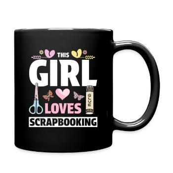 Girl Loves Scrapbooking - Full Colour Mug - black - Right