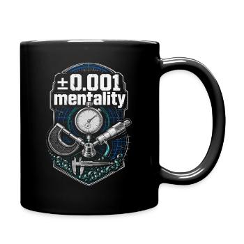 Mentalité d’opérateur de machine de découpe CNC Router 0.001 - Mug uni - noir - Droite