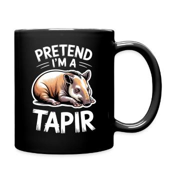 Dictons de tapir Tapir Drôle de cadeau de tapir - Mug uni - noir - Droite