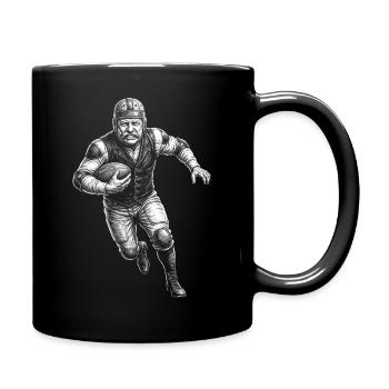 Theodore Roosevelt Football américain - Mug uni - noir - Droite