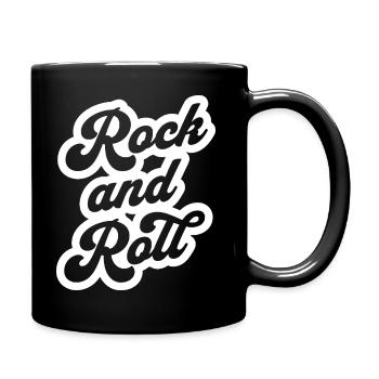 Logo-shirt du manuscrit Rock and Roll - Mug uni - noir - Droite