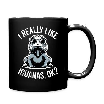 Iguanas Sayings Iguanas Funny Iguanas Gift - Full Colour Mug - black - Right