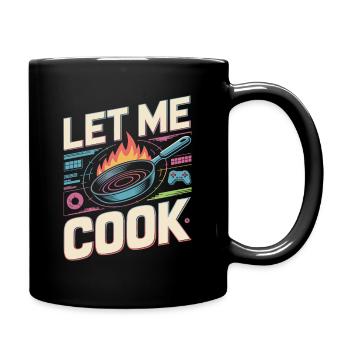 Let Me Cook Cooking Grilling Meme Grill Master Chef - Full Colour Mug - black - Right