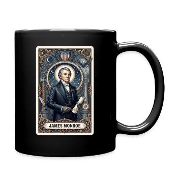 James Monroe Tarot Card - Full Colour Mug - black - Right