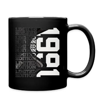 35 JAHRE ALT LIMITED EDITION 1991 35. GEBURTSTAG - Tasse einfarbig - Schwarz - Rechts