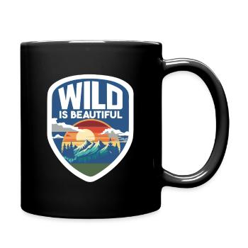 Camper Randonneur Scout Camping, Randonnée Montagnes - Mug uni - noir - Droite