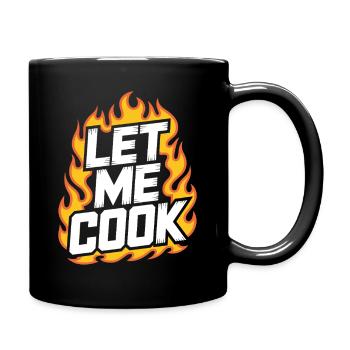 Let Me Cook Cooking Grilling Meme Grill Master Chef - Full Colour Mug - black - Right