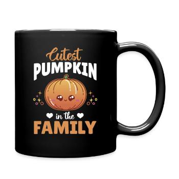 Halloween Pumpkin - Cutest Pumpkin in the Family - Tasse einfarbig - Schwarz - Rechts