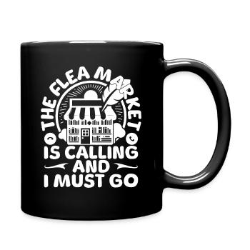 Thrift Shop Flea Market Is Calling Must Go Love - Full Colour Mug - black - Right