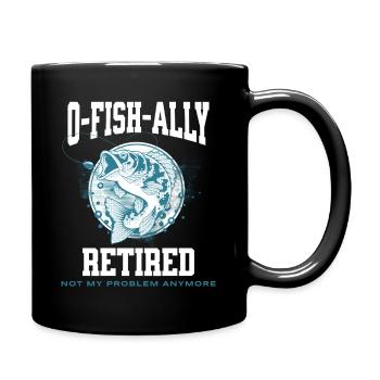 Ofishally Retired Pun - Full Colour Mug - black - Right