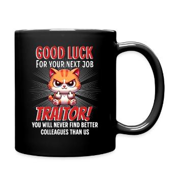 Funny Farewell Coworker - Full Colour Mug - black - Right