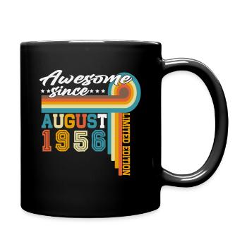 Cadeau d’anniversaire rétro vintage d’août 1956 - Mug uni - noir - Droite