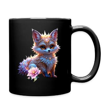 Fox Sapphire Fantasy - Full Colour Mug - black - Right