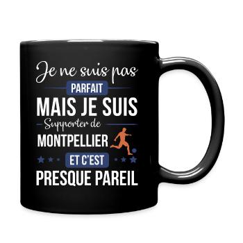 Je Ne Suis Pas Parfait Mais Je Suis Supporter D... - Mug uni - noir - Droite