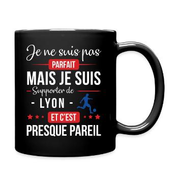 Je Ne Suis Pas Parfait Mais Je Suis Supporter D... - Mug uni - noir - Droite