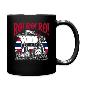 Norvège des fjords Norge Navire scandinave ro-viking - Mug uni - noir - Droite