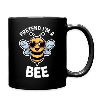 Bienen Sprüche Biene Lustiges Bienen Geschenk - Tasse einfarbig - Schwarz - Rechts