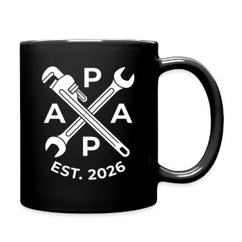 Papa_Est_2026_Cadeau_BricoleurPapa Is 2026 Gift - Full Colour Mug - black - Right