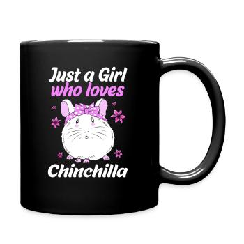 Chinchilla - Tasse einfarbig - Schwarz - Rechts