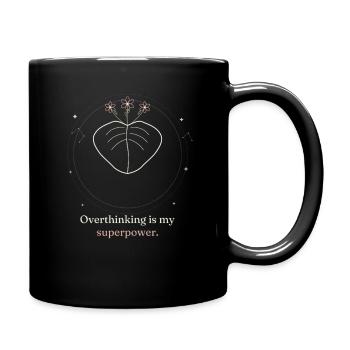 Lustiges, überdenkendes Superkraft-Mystical-T-Shirt - Tasse einfarbig - Schwarz - Rechts