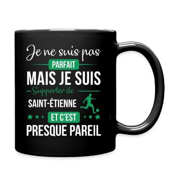 Je Ne Suis Pas Parfait Mais Je Suis Supporter D... - Mug uni - noir - Droite