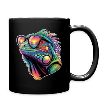 Leguane Sprüche Leguane Lustiges Leguane Geschenk  - Tasse einfarbig - Schwarz - Rechts