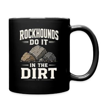 Geology Rockhounding Fossils Mineral Collectors - Full Colour Mug - black - Right