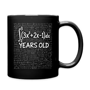 23rd Birthday Calculus Math Geek Funny - Full Colour Mug - black - Right