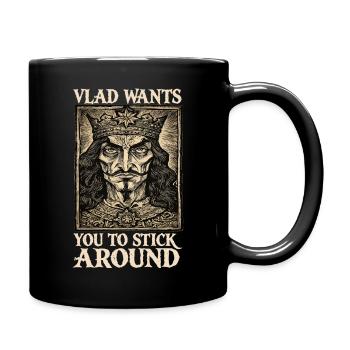 Portrait gothique de Vlad King - Mug uni - noir - Droite