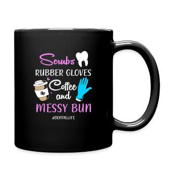 dentiste - Mug uni - noir - Droite