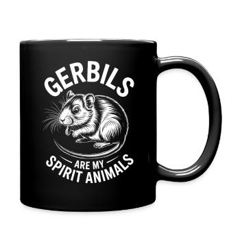 Mongolische Rennratte Sprüche Rennmaus Geschenk - Tasse einfarbig - Schwarz - Rechts