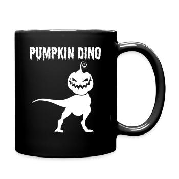Drôle de Drôle de Halloween Citrouille Dino Drôle de Citrouille Dinosau - Mug uni - noir - Droite