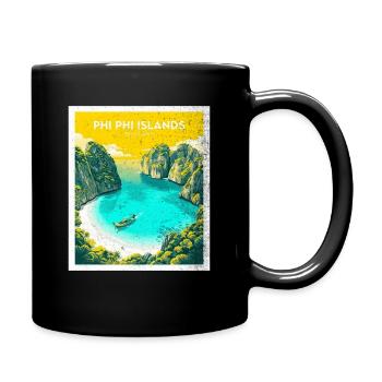 Phi Phi Island, Thailand - Full Colour Mug - black - Right