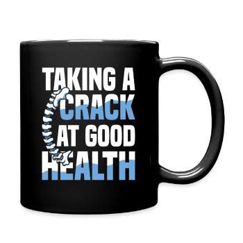 Tenter une bonne colonne vertébrale en bonne santé - Mug uni - noir - Droite