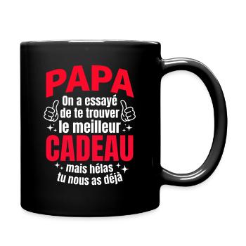 Meilleur Cadeau Papa - Humour Enfants Fête Des Pèr - Mug uni - noir - Droite