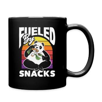 Ich Benötige Snacks, Lustiger Tierhumor - Tasse einfarbig - Schwarz - Rechts