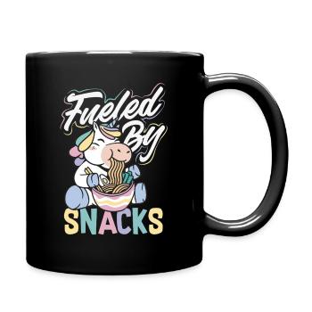 Ich Benötige Snacks, Lustiger Tierhumor - Tasse einfarbig - Schwarz - Rechts