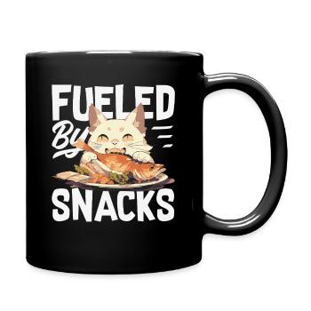 Ich Benötige Snacks, Lustiger Tierhumor - Tasse einfarbig - Schwarz - Rechts